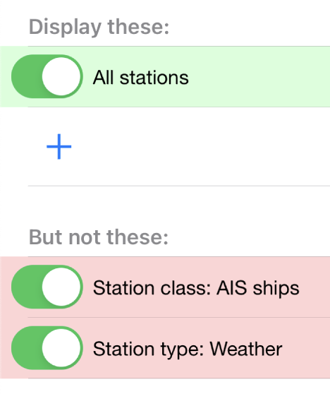 Filter out AIS and WX